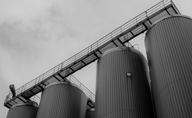 Storage tanks at a remote site